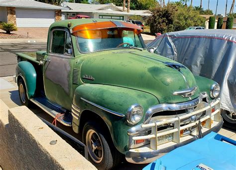 seats Rainbow flake flames Super. . 1954 chevy truck for sale craigslist